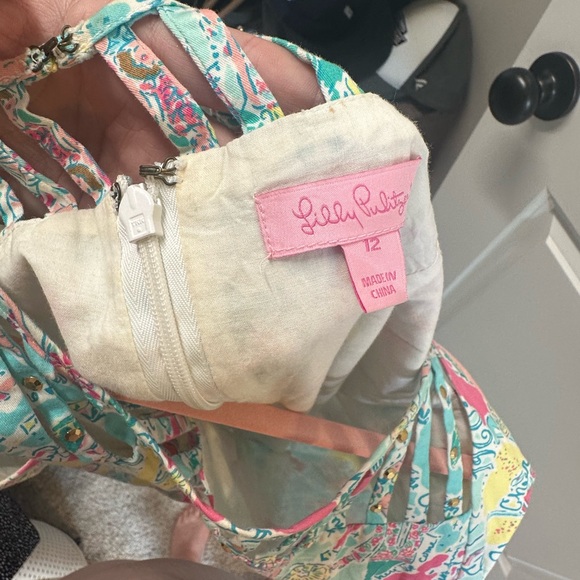 Lillie Pulitzer In The Beginning Shift Dress Size 12 - Picture 5 of 5